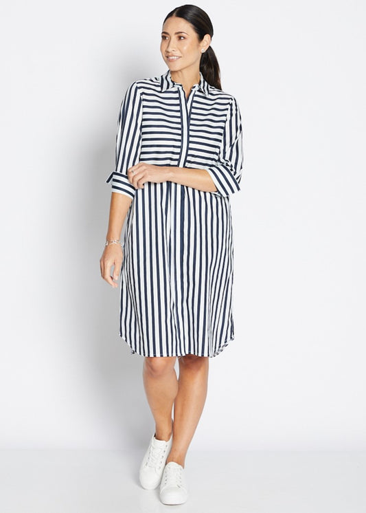 Stripe Shirtdress