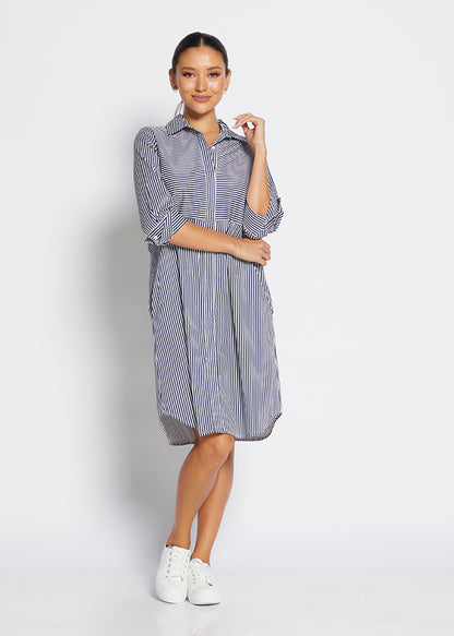 Stripe Shirtdress