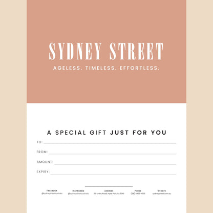 Sydney Street Gift Voucher