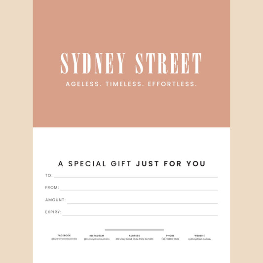 Sydney Street Gift Voucher