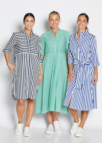 Stripe Shirtdress