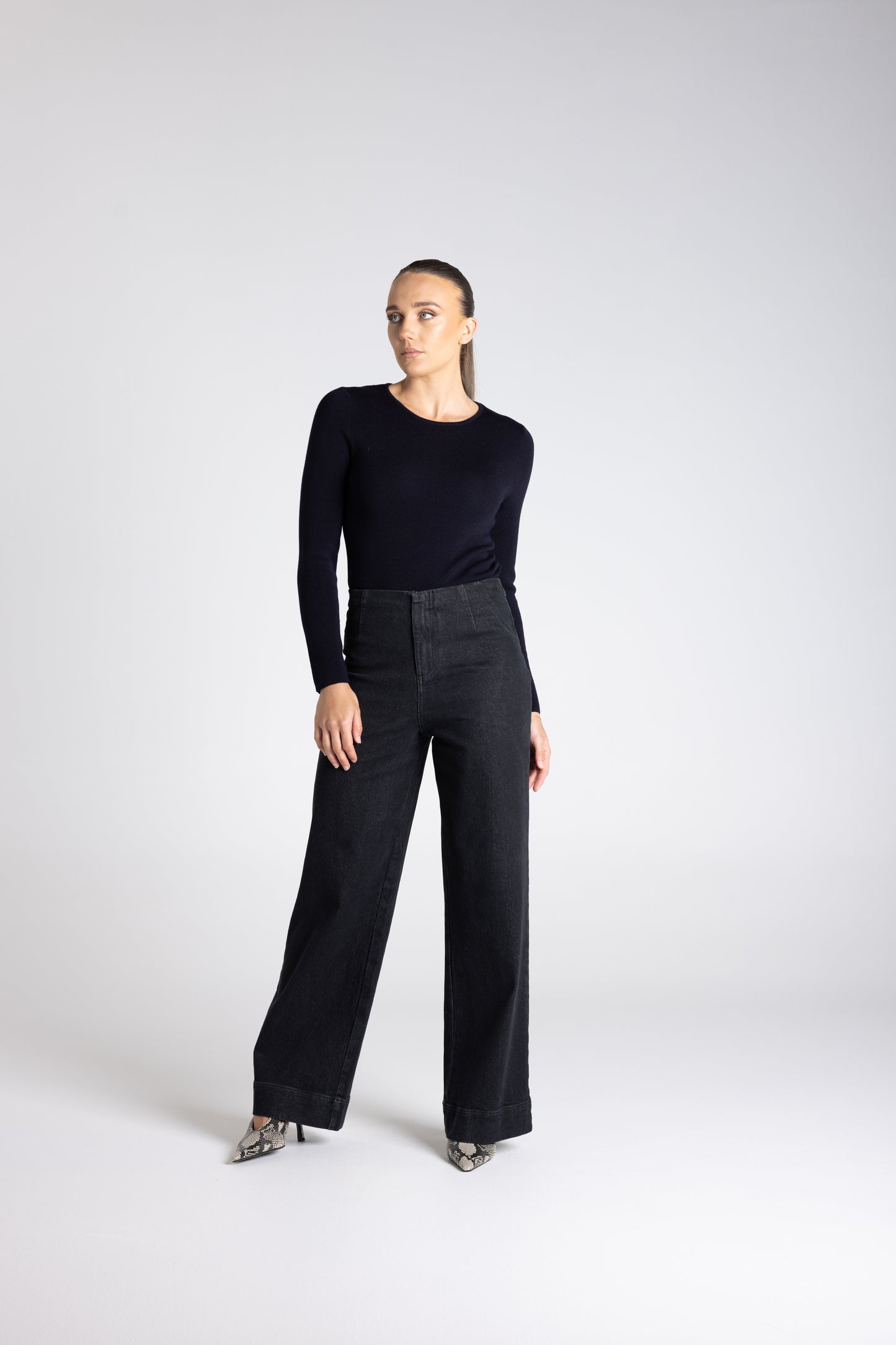 Crew Neck Merino Top