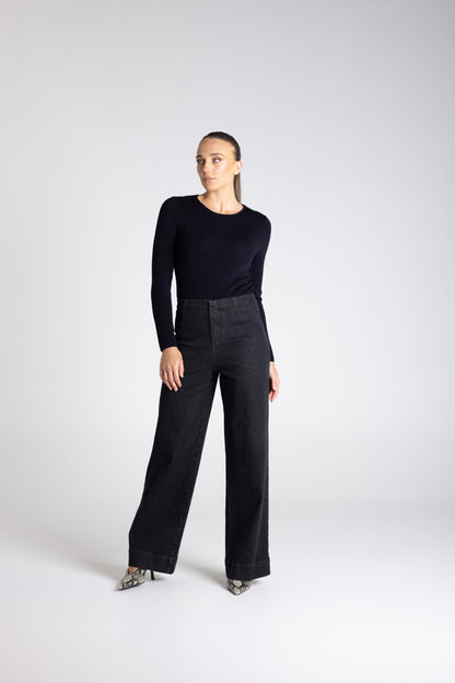 Crew Neck Merino Top