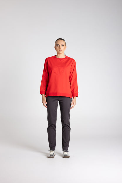 Drop Shoulder Logo Sweat