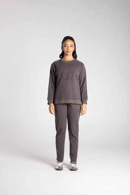 Drop Shoulder Logo Sweat