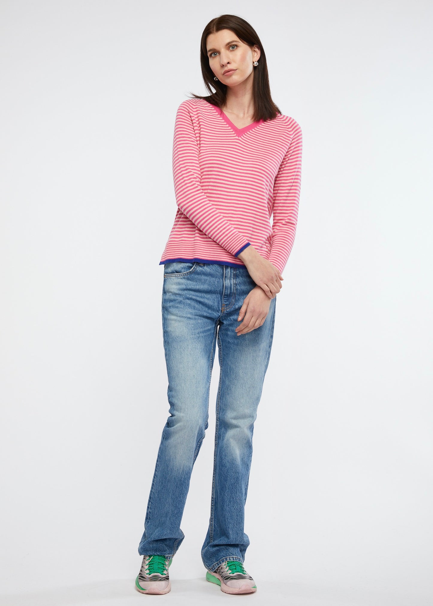 Essential Stripe V Knit