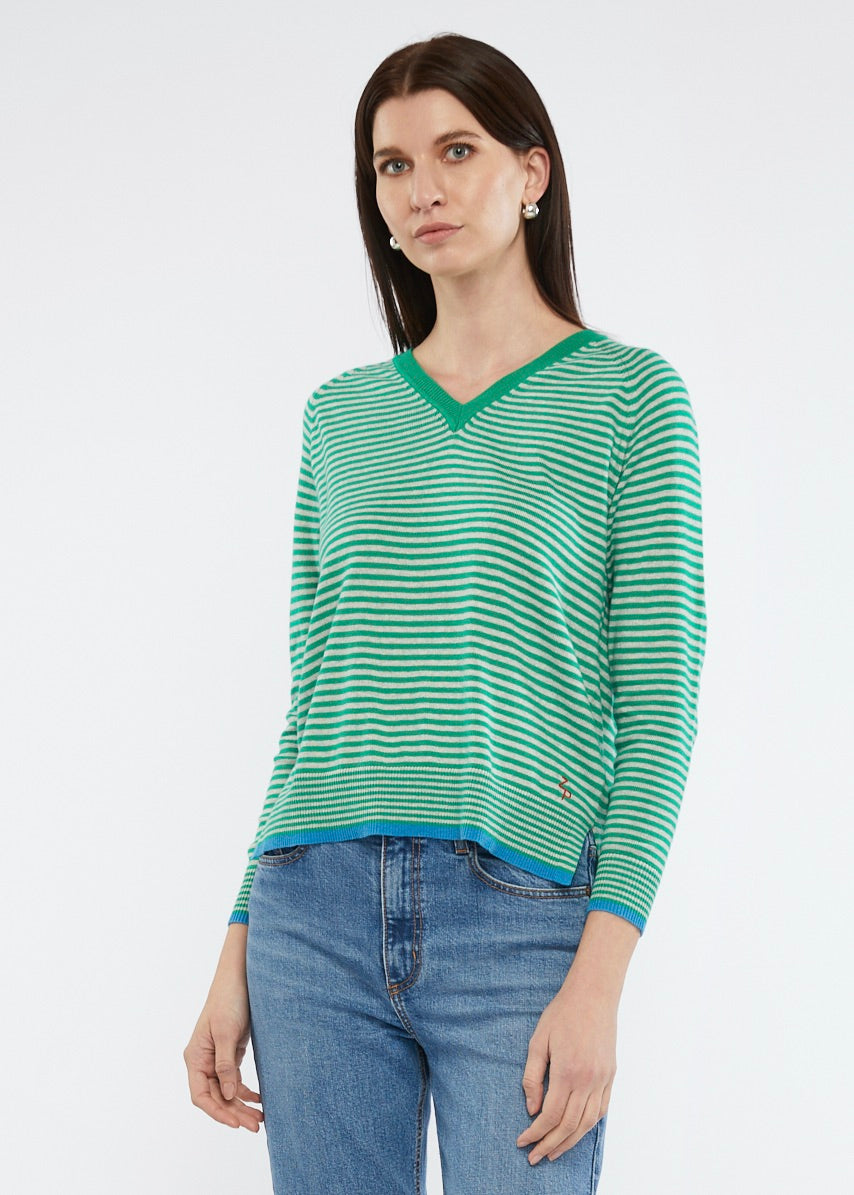 Essential Stripe V Knit