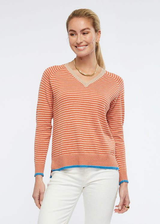 Essential Stripe V Knit