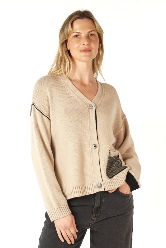 Birdseye Pocket Cardi