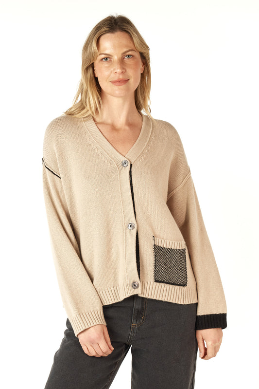 Birdseye Pocket Cardi