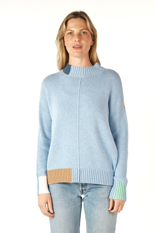 Colour Block Trim Jumper