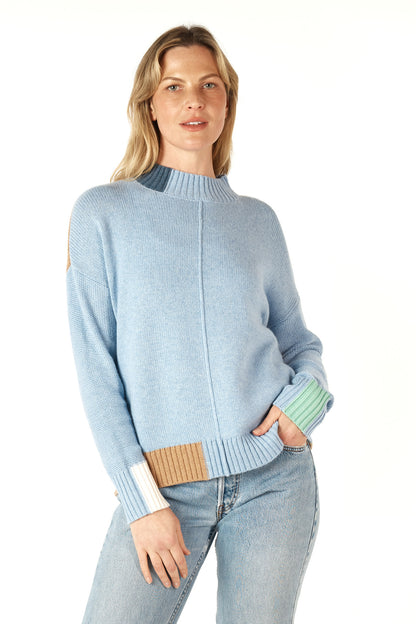Colour Block Trim Jumper