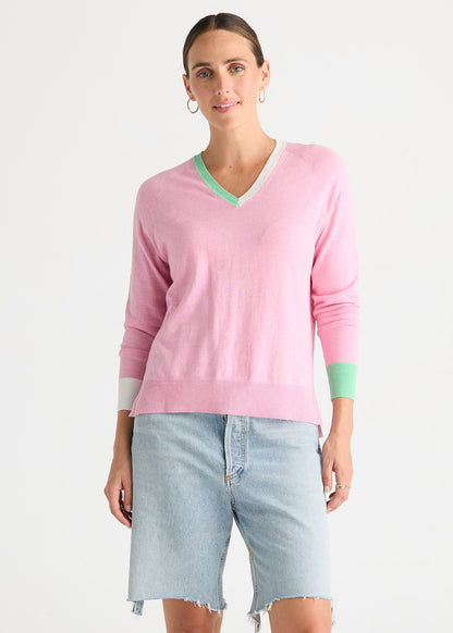 V Accent Knit