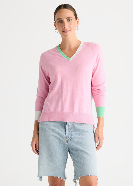 V Accent Knit