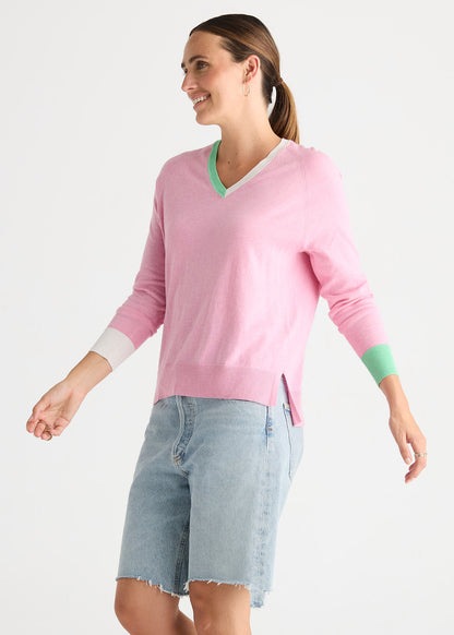 V Accent Knit