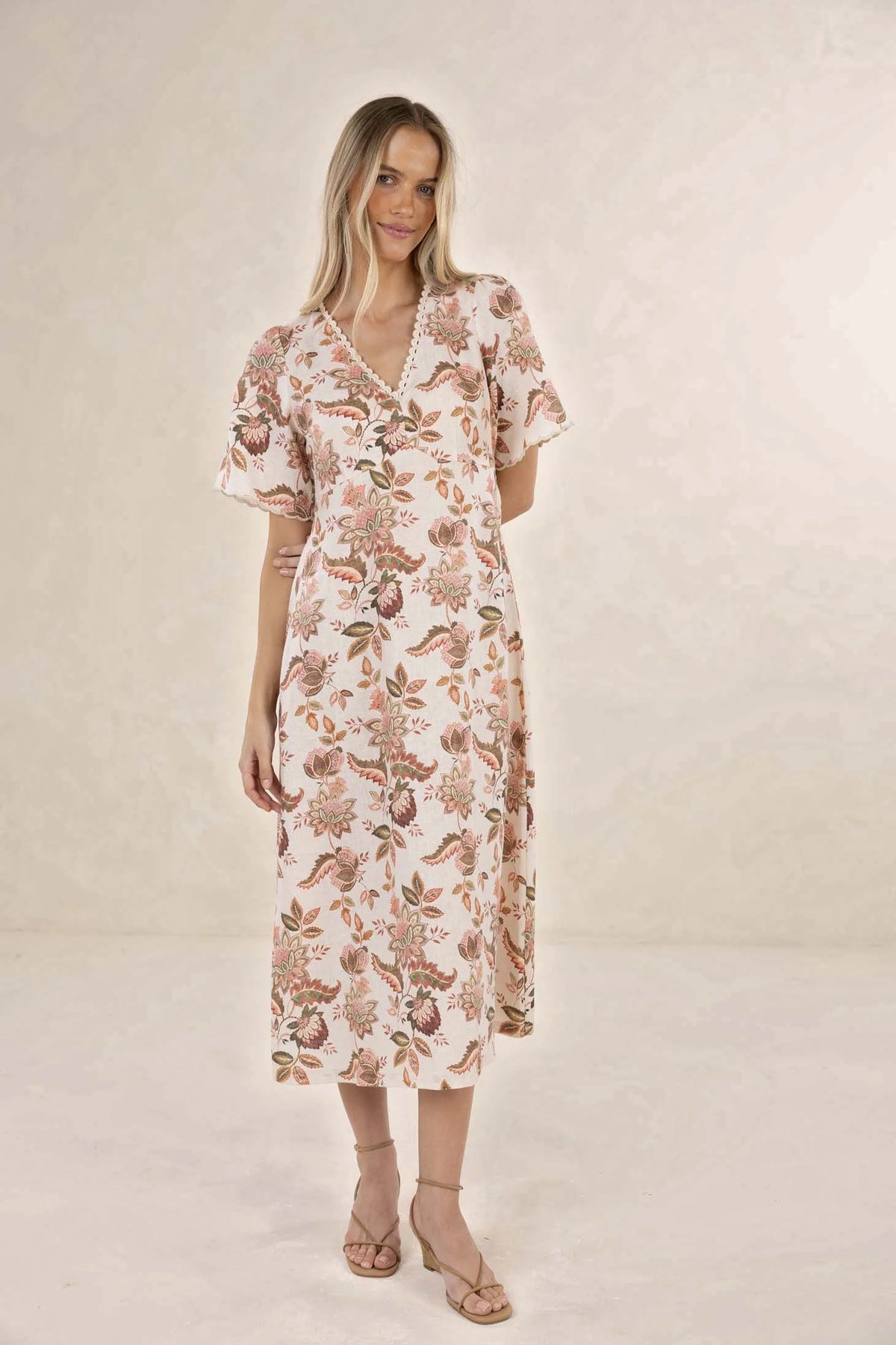 Bohemiam Rose Midi Dress
