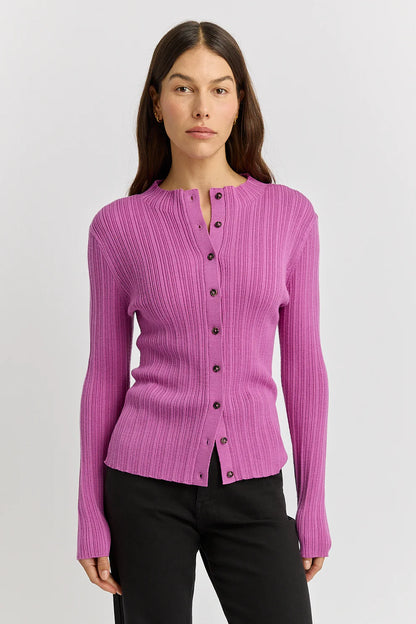 Variegated Rib Cardigan