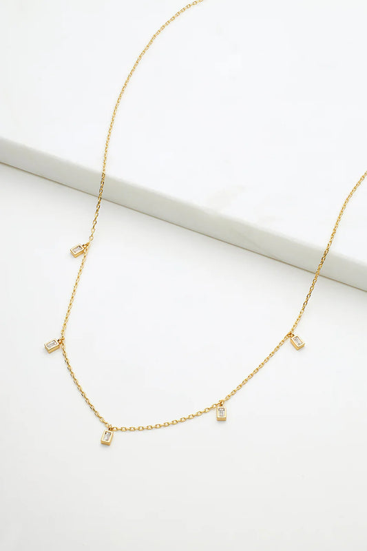 Baguette mini necklace