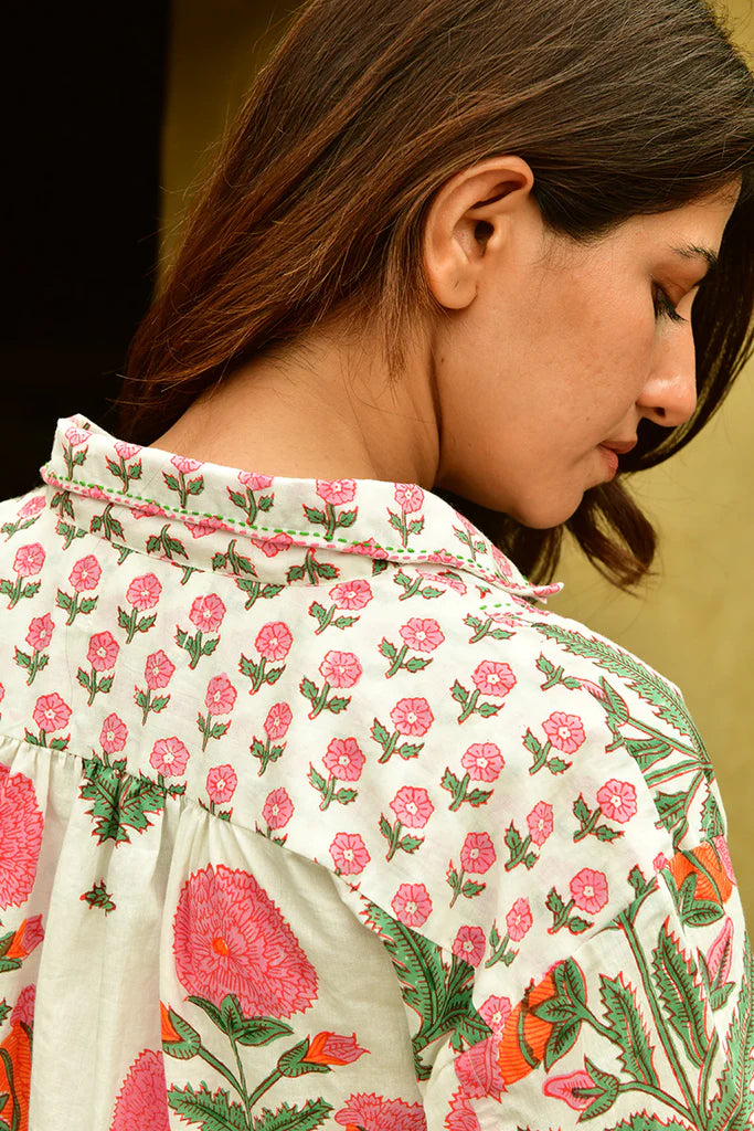 Big Marigold Shirtdress Midi