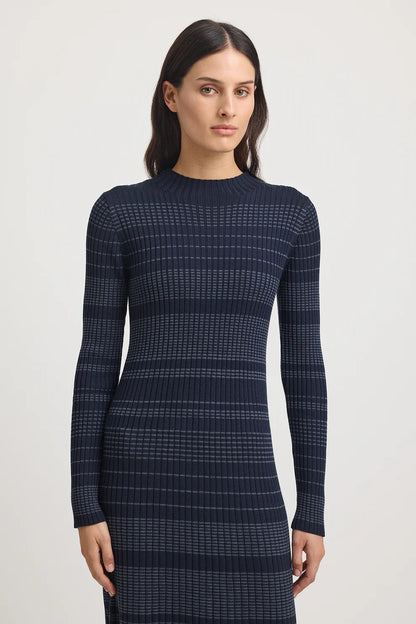 Gradient Stripe Dress