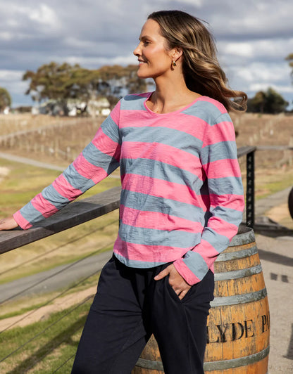 Spritz Stripe Long Sleeve Tee