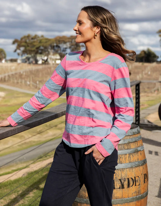 Spritz Stripe Long Sleeve Tee
