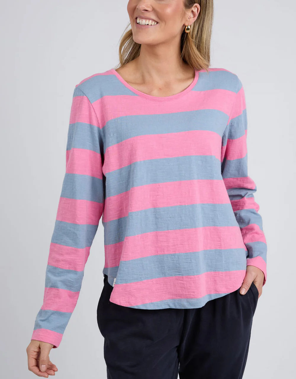 Spritz Stripe Long Sleeve Tee