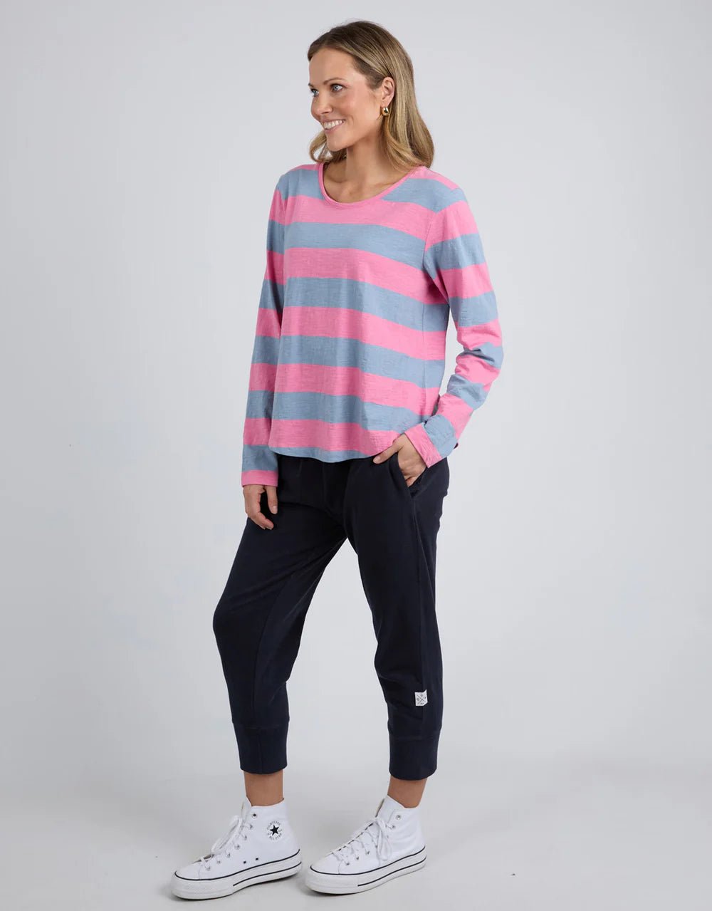 Spritz Stripe Long Sleeve Tee