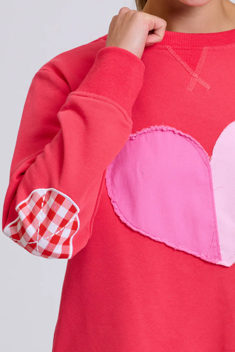 Classic Zipside Sweatshirt Heart
