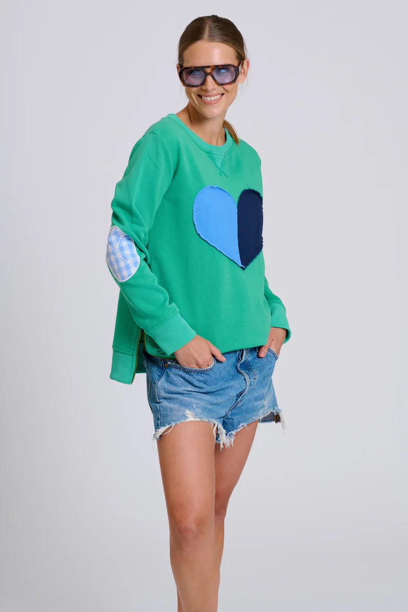 Classic Zipside Sweatshirt Heart