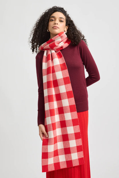 Checked wool Scarf