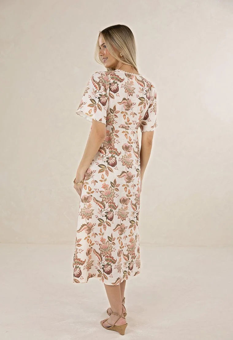 Bohemiam Rose Midi Dress