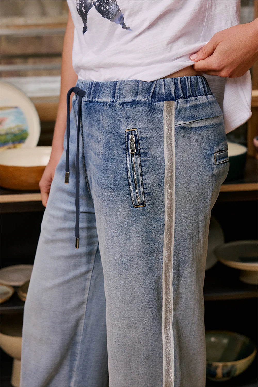 Glam Track Denim
