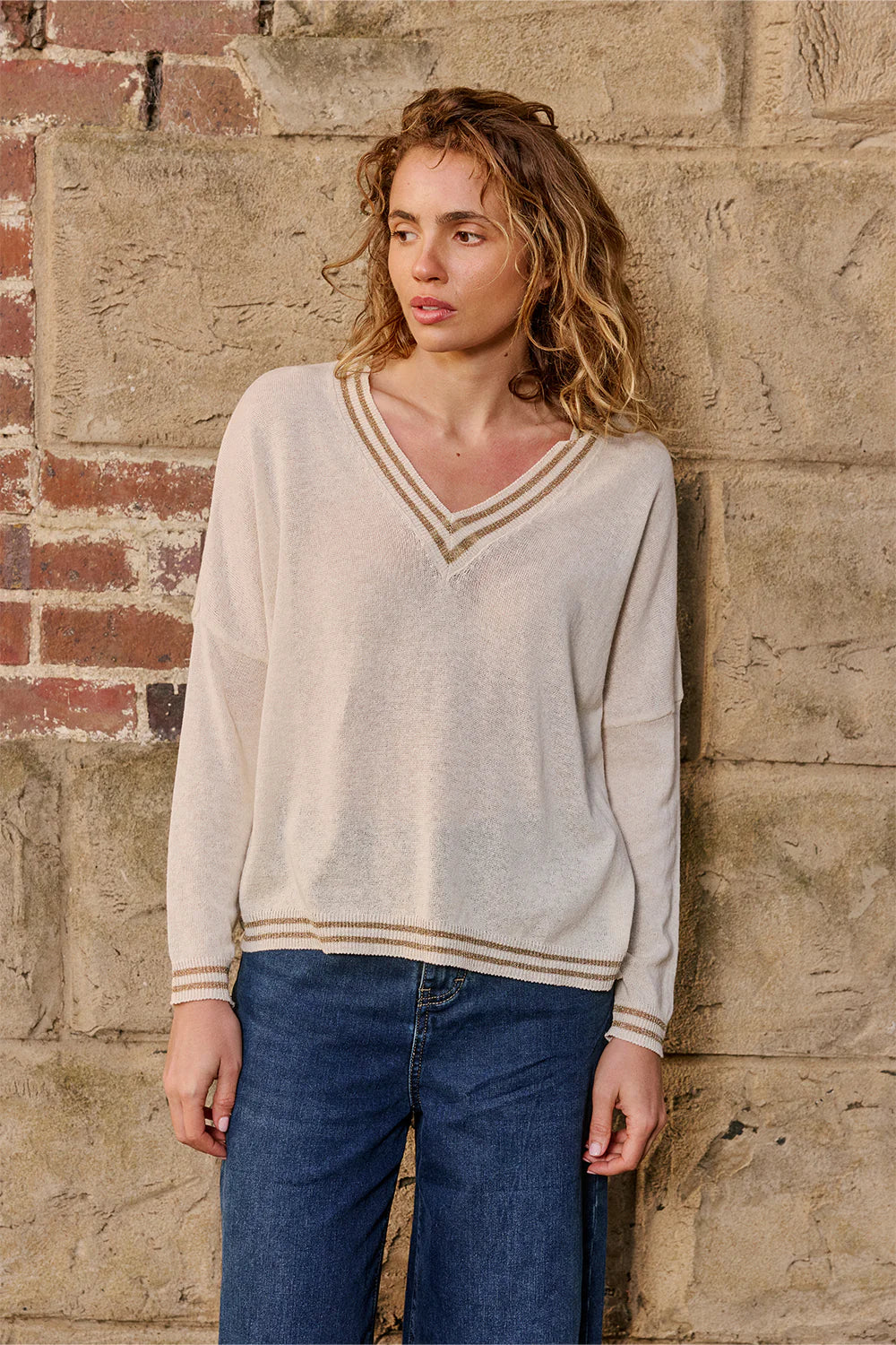 Lurex College Knit