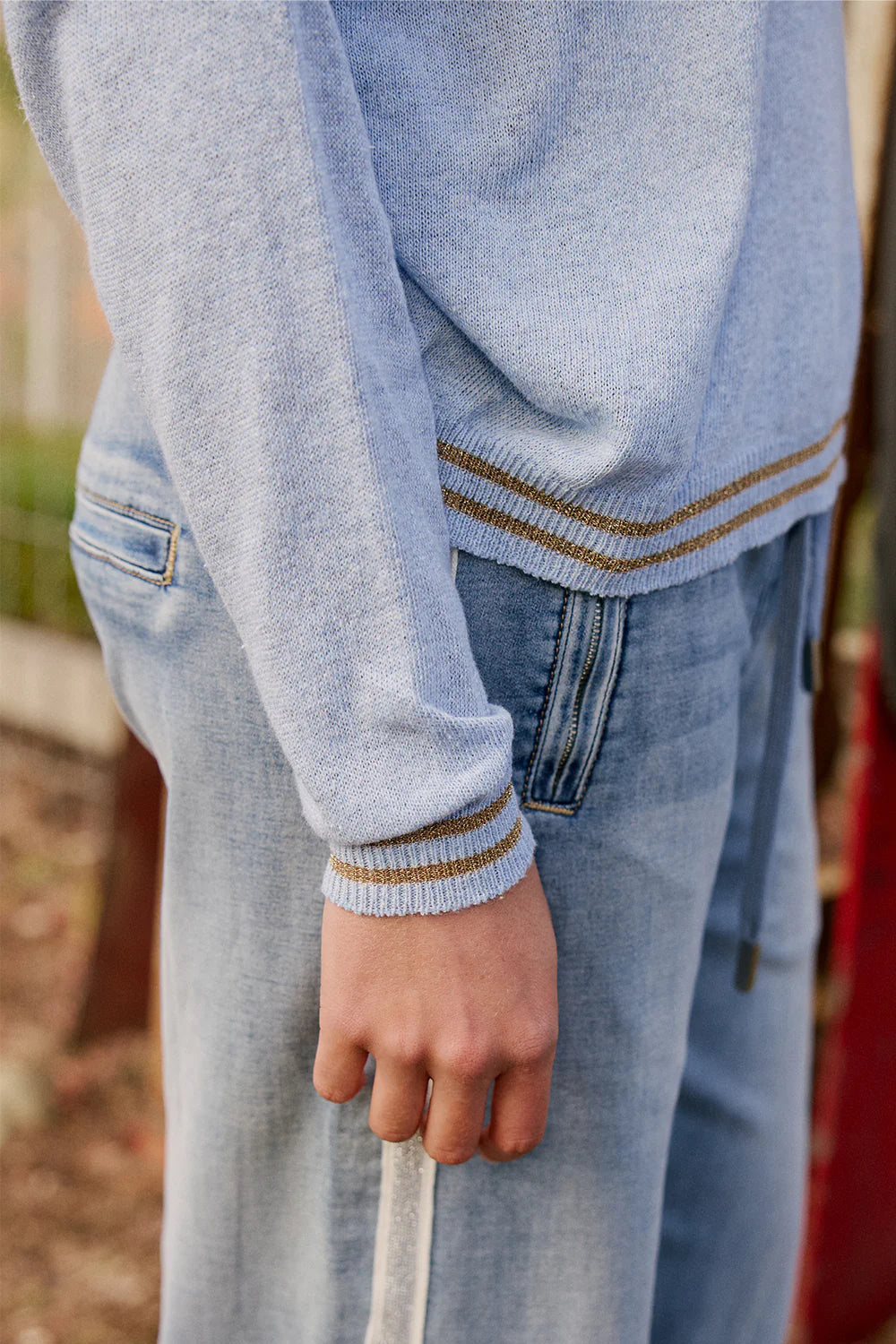Lurex College Knit