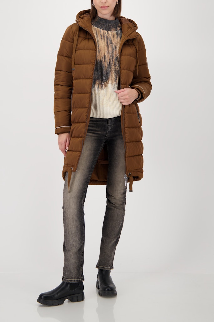 Quilted Coat with Bling