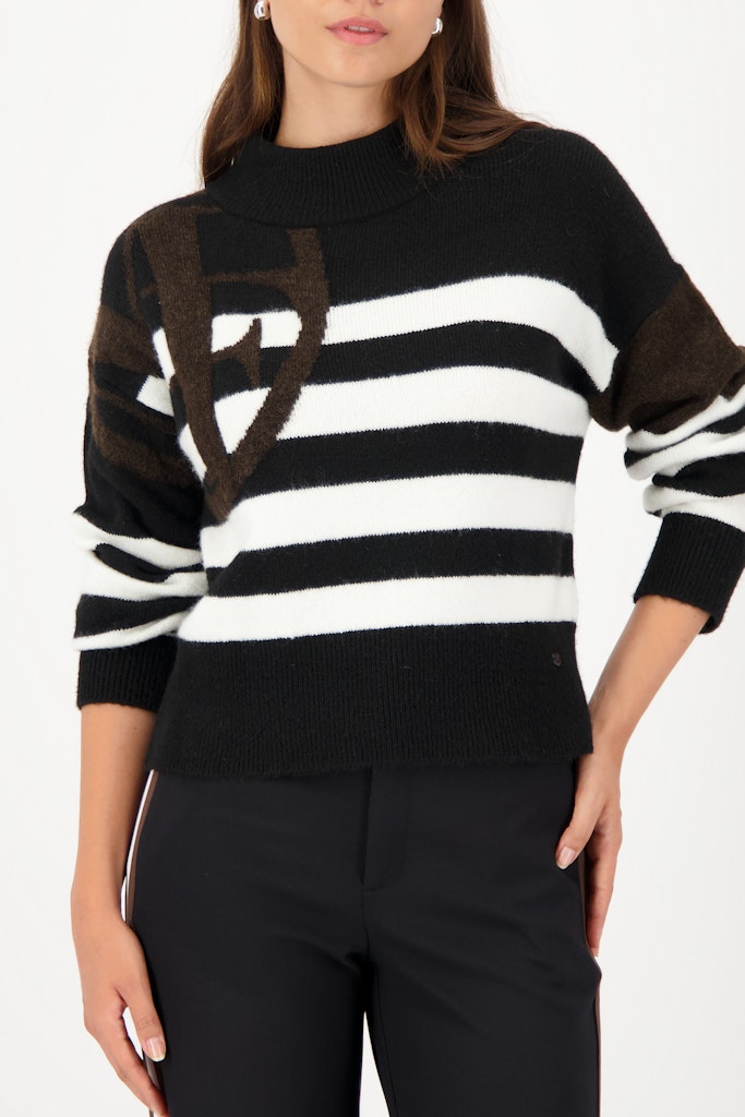 Striped Sweater & Emblem