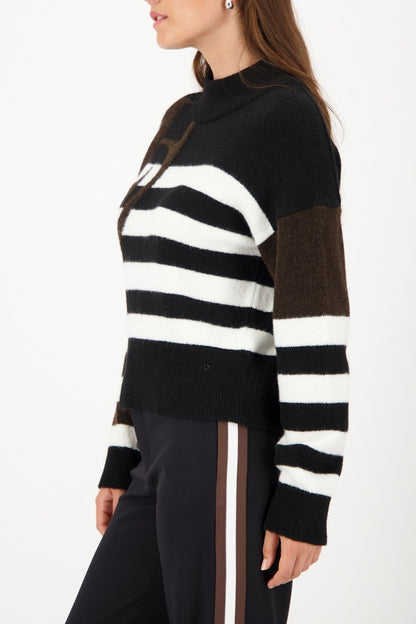 Striped Sweater & Emblem