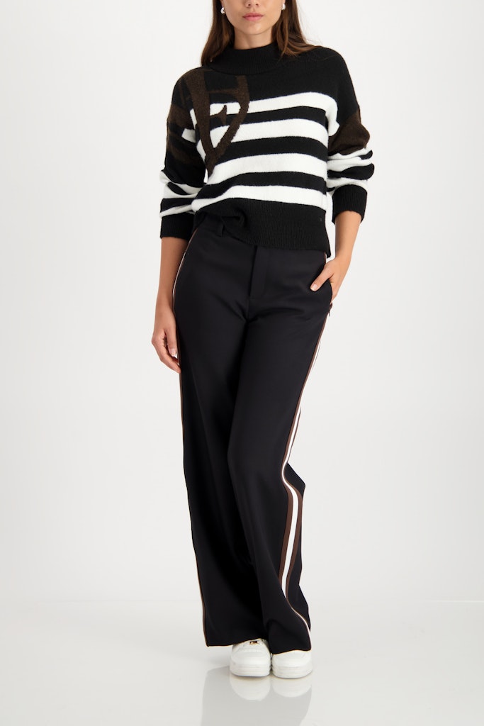 Striped Sweater & Emblem