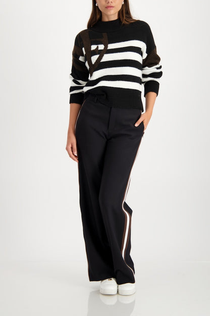 Striped Sweater & Emblem