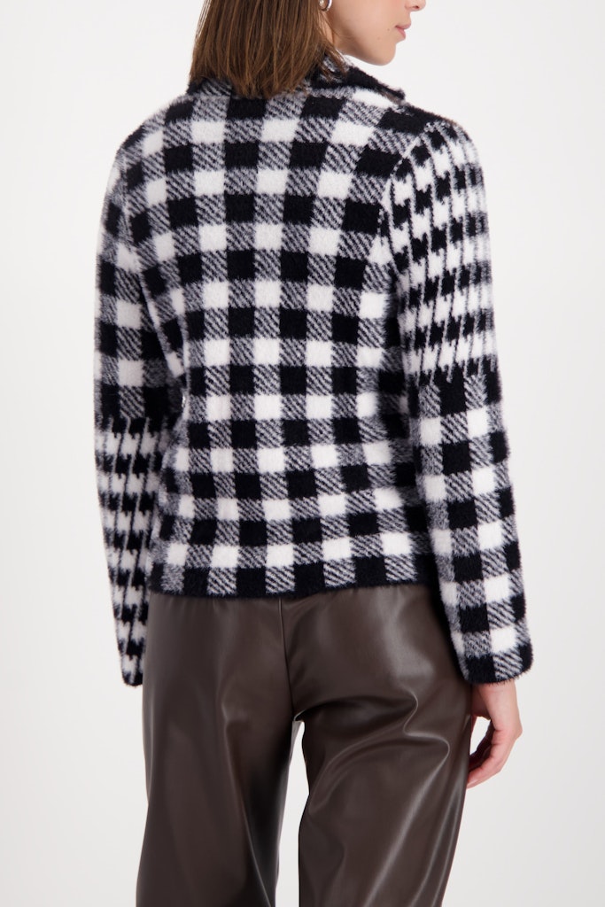Check Cardigan Coat