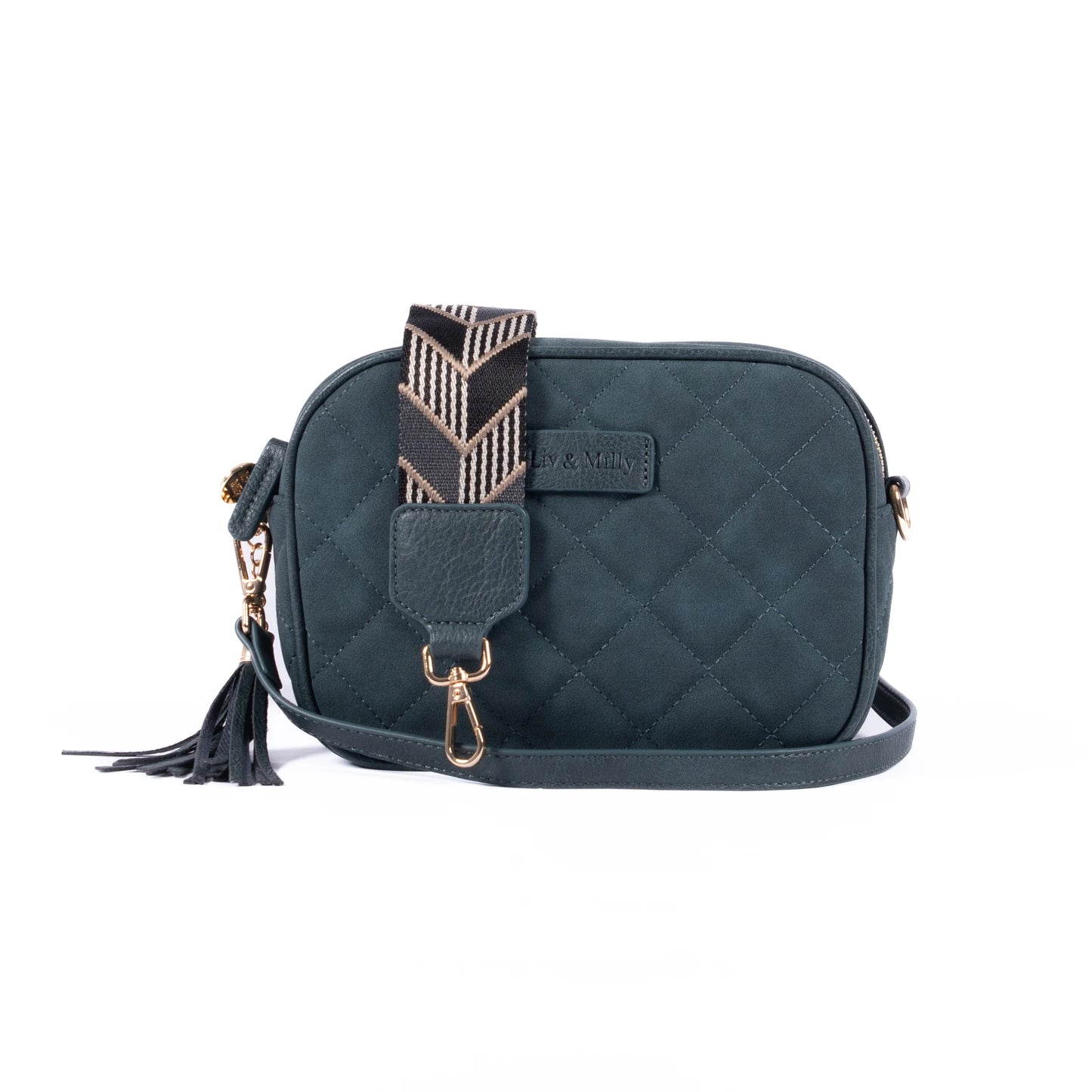 Sally Quilted Suede Bag