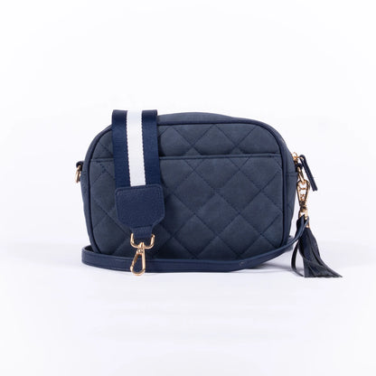 Sally Quilted Suede Bag