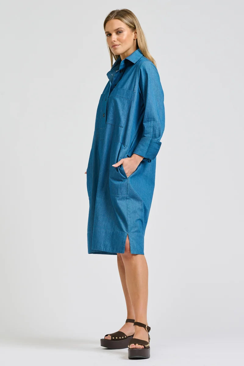 Jane Utility Popover Shirtdress