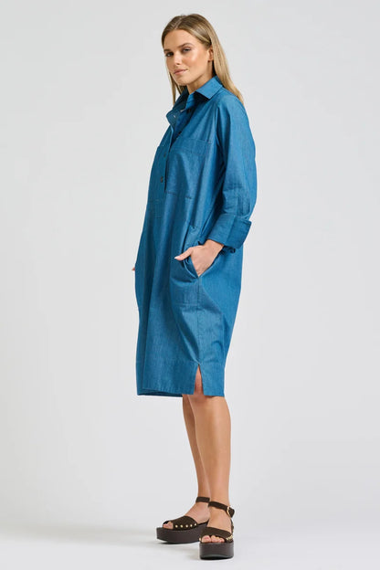 Jane Utility Popover Shirtdress