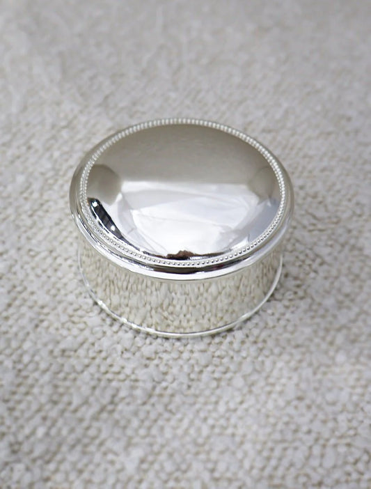 Silver Plated Round Box
