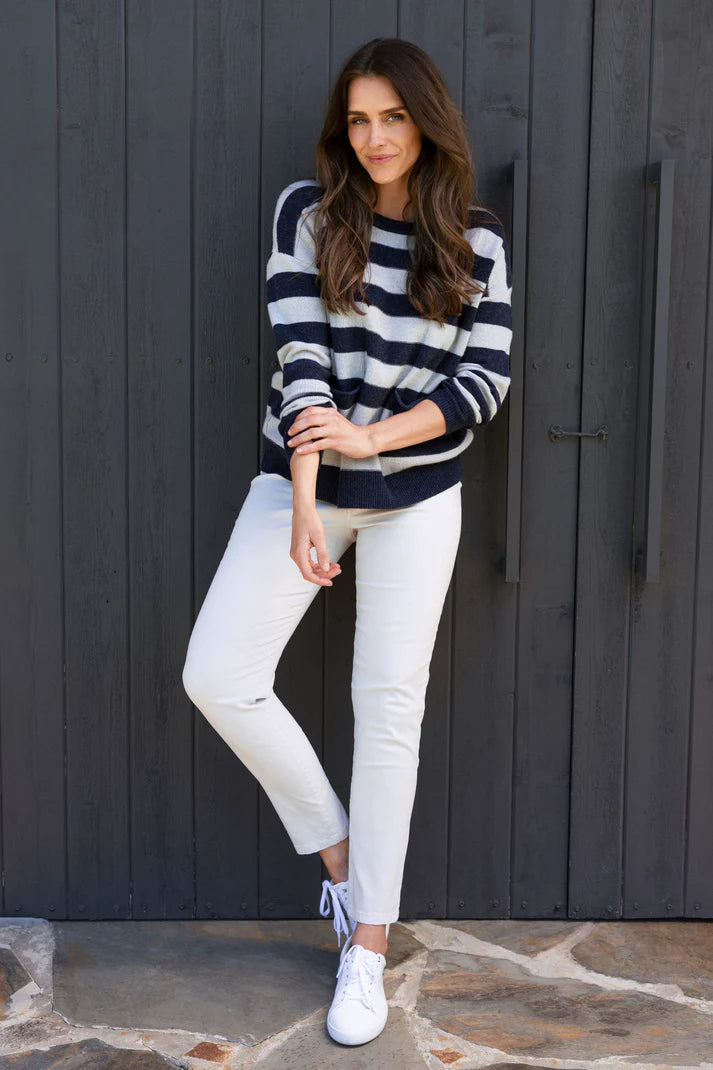 Panel Stripe Pullover