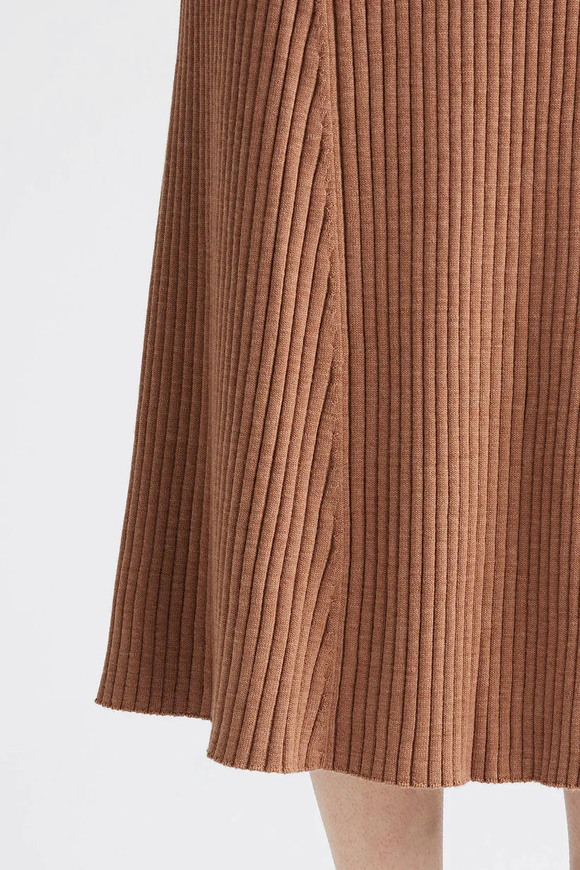 Flared Rib Skirt