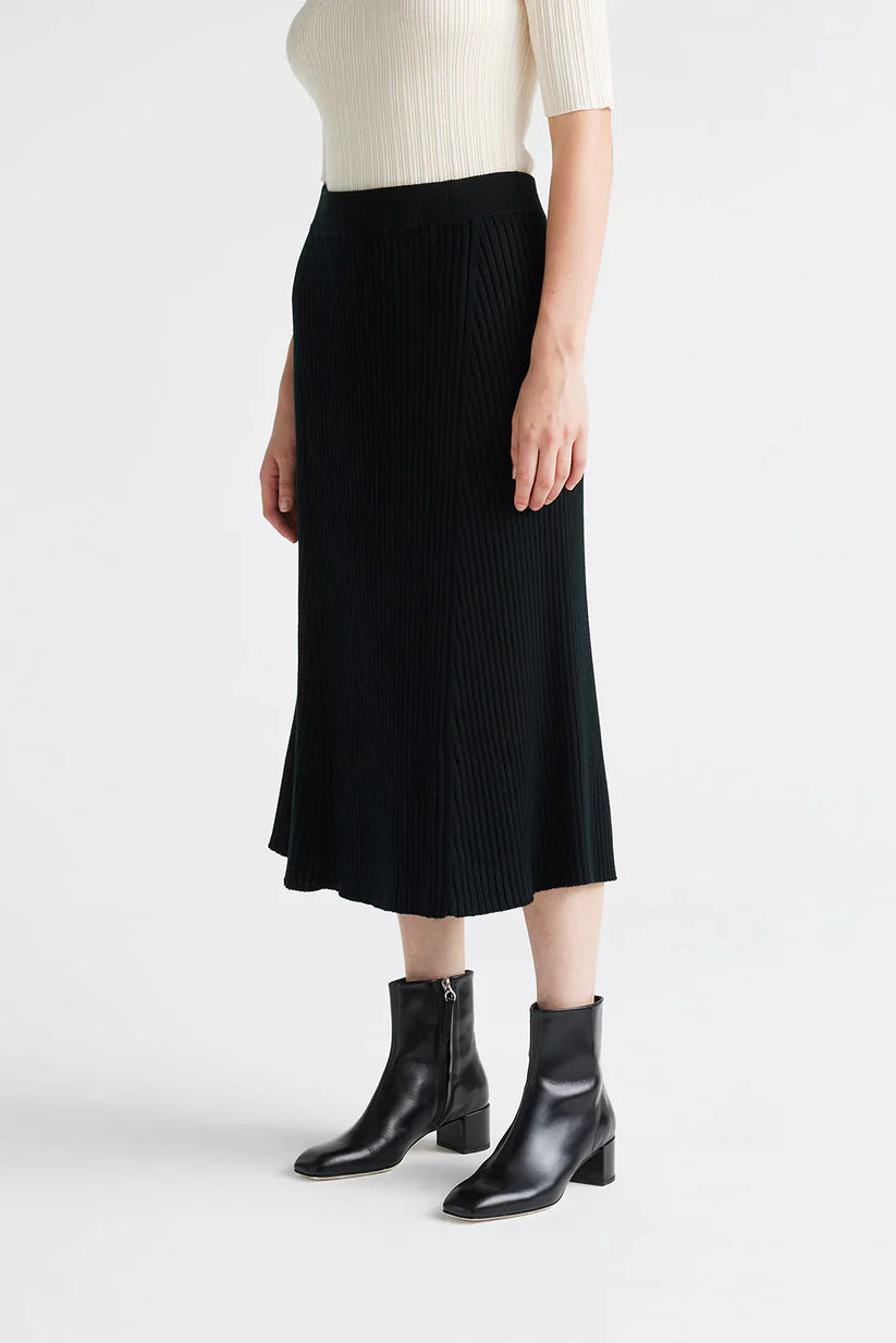 Flared Rib Skirt