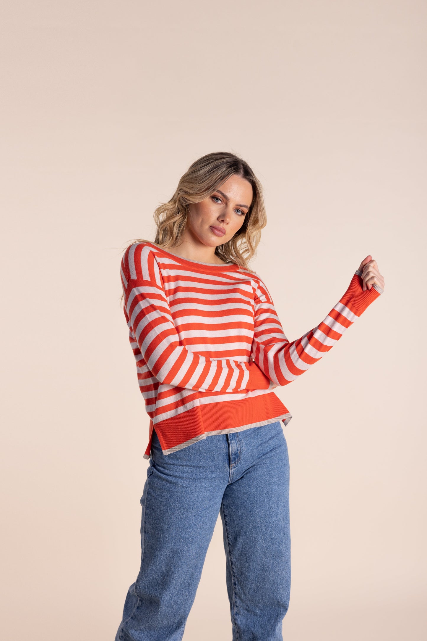 Stripe Crew Sweater